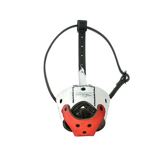 "Flag of Poland" Genuine Leather Dog Muzzle with Extraordinary Design