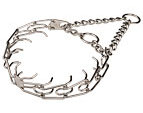 Dog Training Pinch Prong Collar Chrome Plated - 1/8 inch (3.25 mm)