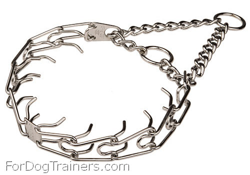 Herm Spreger Chrome-plated Dog Pinch Prong Collar - 1/6 inch (3.99 mm)